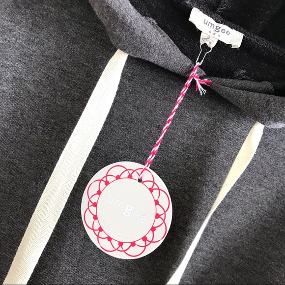 🆕 NWT Oversized Ash Hoodie With Drawstring - Picture 3 of 8